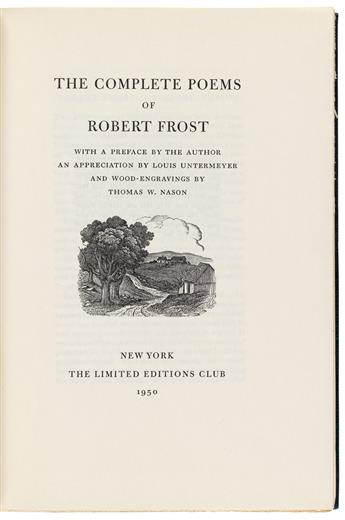 (LIMITED EDITIONS CLUB / PRESS.) Frost, Robert. Complete Poems of Robert Frost.